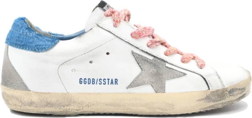 Golden Goose Superstar White Sky Blue Sneakers White Dames