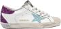 Golden Goose Superstar White Skyblue Star Purple Glitter White Dames - Thumbnail 1