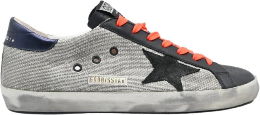 Golden Goose Superstar Wit Zwart Oranje Fluo Sneakers Multicolor Heren