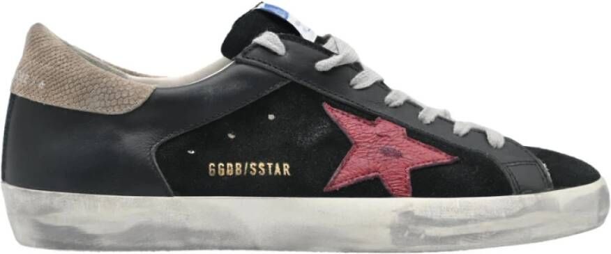 Golden Goose Superstar Zwart Rood Beige Sneakers Black Heren