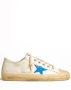 Golden Goose V-Star 2 Leren Bovenwerk en Ster Sneakers Beige Heren - Thumbnail 1