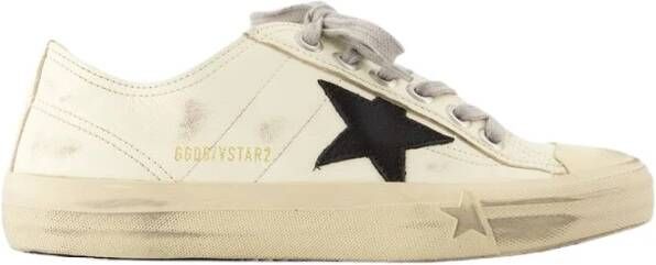 Golden Goose V-Star 2 Sneakers Leer Wit Zwart White Dames