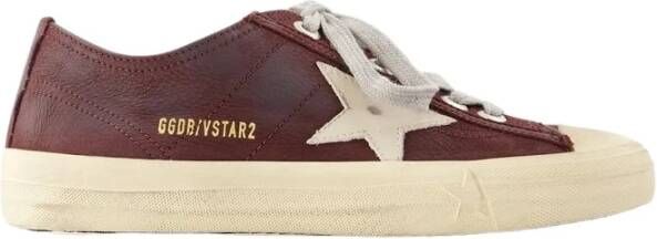 Golden Goose Low-Top Sneakers V-Star 2 Sneakers Leather Red in rood