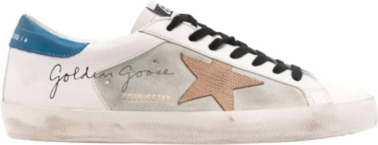 Golden Goose Verfijnde Leren Sneakers White Heren