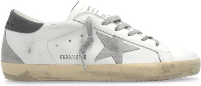 Golden Goose Wit IJs Donkergrijs Superstar Sneakers Multicolor