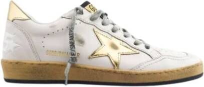 Golden Goose Vintage Ball Star Sneakers met Gouden Details White Heren