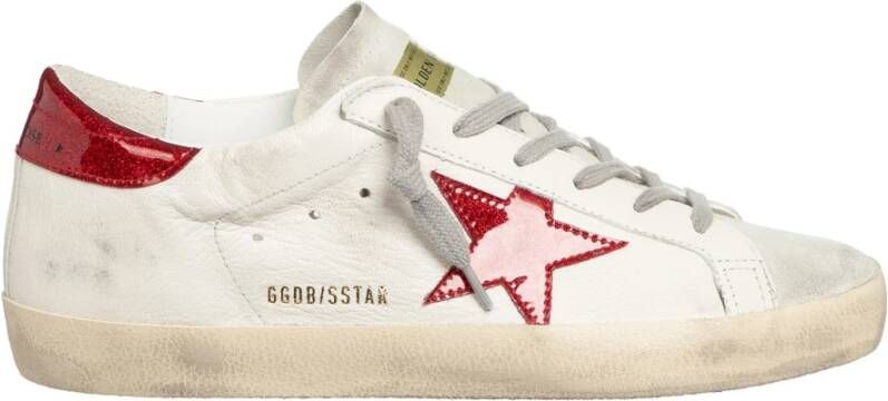 Golden Goose Vintage Distressed Sneakers White Dames