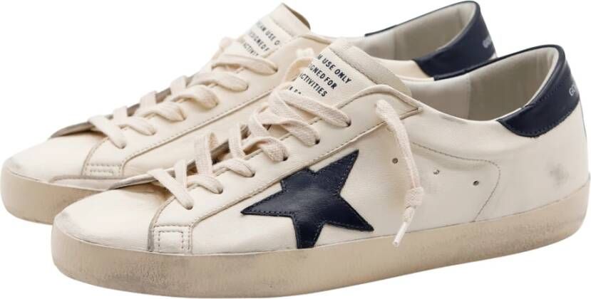 Golden Goose Superstar Low-Top Sneakers met Geperforeerde Details Wit Heren