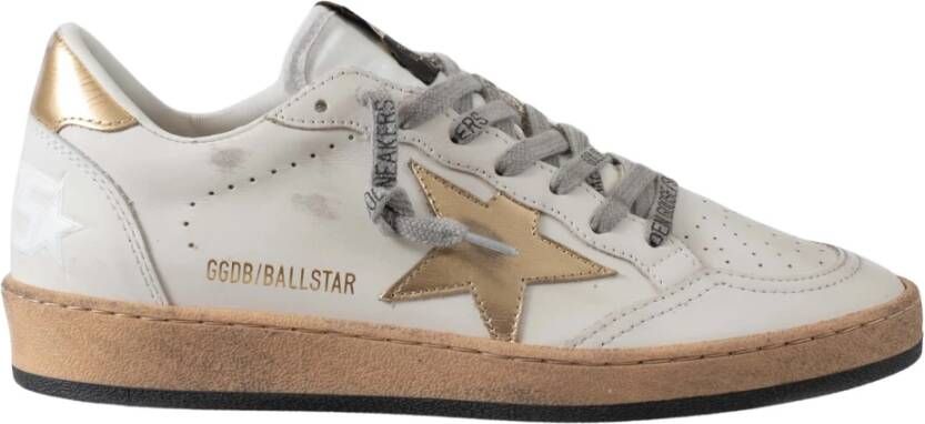 Golden Goose Vintage-geïnspireerde Ball Star sneakers White Dames