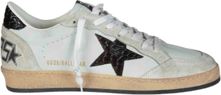 Golden Goose Vintage Grijze Sneakers met Iconische Ster White Heren