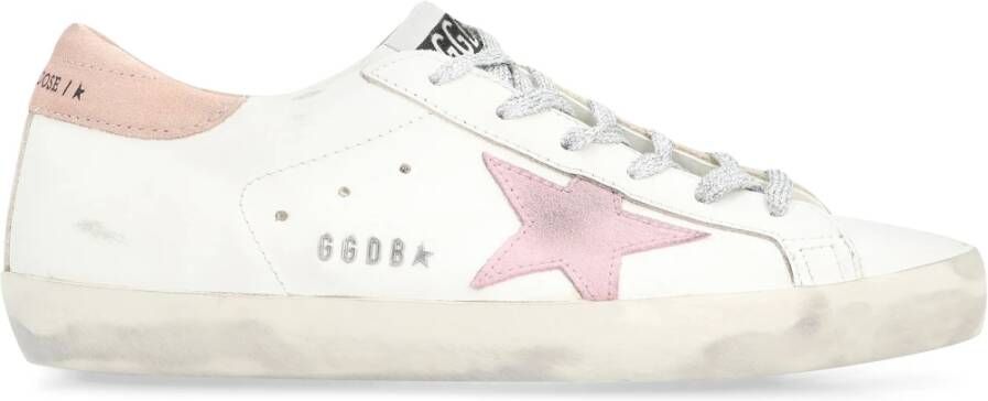 Golden Goose Vintage Leren Sneakers White Dames