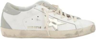 Golden Goose Low-Top Sneakers White Leather Super Star Sneakers in wit