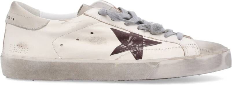 Golden Goose Vintage Star Lace-Up Sneakers White Heren