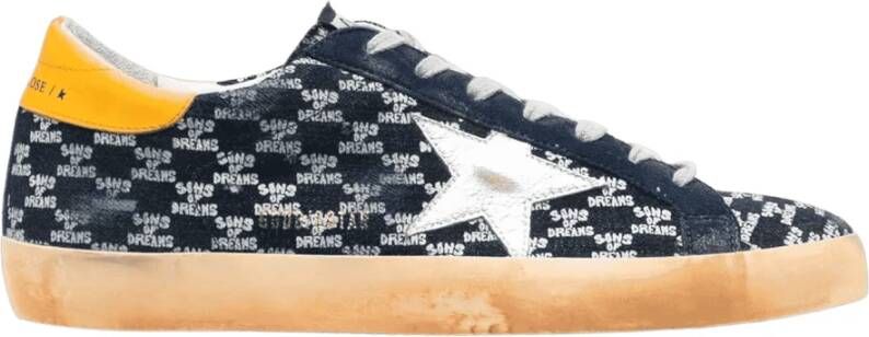 Golden Goose Vintage Star Sneakers Blauw Geel Blue Heren