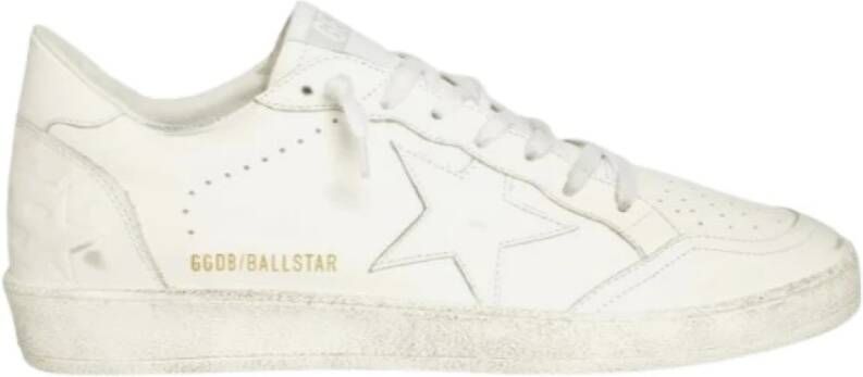 Golden Goose Vintage Wit Leren Ball Star Sneakers White Dames