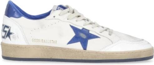 Golden Goose Vintage Witte Leren Sneakers met Ster White Heren