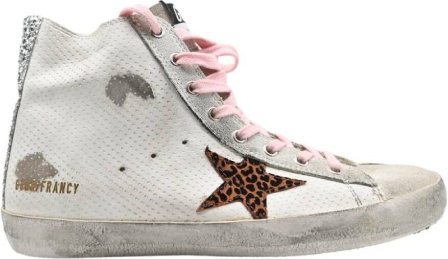 Golden Goose Wit Beige Zilver Sneakers White Dames