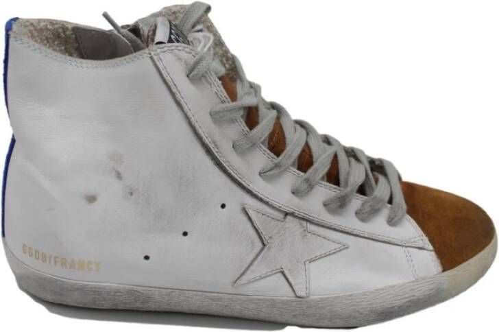 Golden Goose Wit Blauw Francy Sneakers Gray Heren