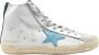 Golden Goose Wit Blauw Glitter Sneakers White Dames - Thumbnail 1