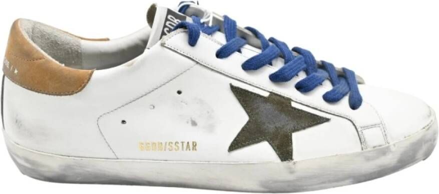 Golden Goose Wit Bruin Superstar Sneakers Multicolor Heren