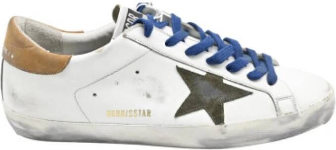 Golden Goose Wit Bruin Superstar Sneakers White Heren