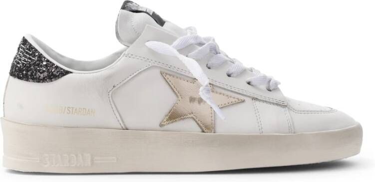 Golden Goose Wit Goud Antraciet Stardan Sneakers White Dames