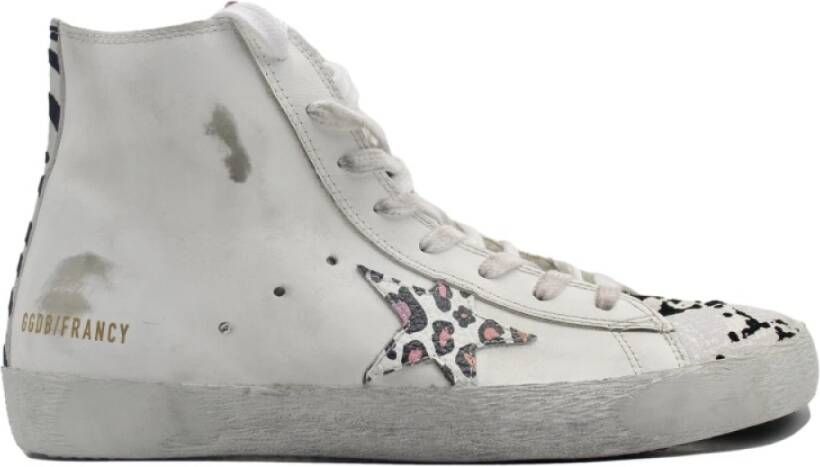 Golden Goose Wit Grijs Leo Pyton Sneakers White Dames