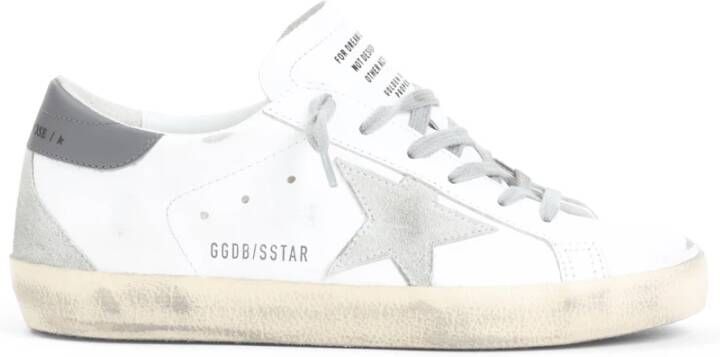 Golden Goose Witte Leren Sneakers met Contrasterende Details White Dames