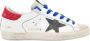 Golden Goose Wit Koraal Rood Glitter Sneakers White Dames - Thumbnail 1