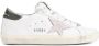 Golden Goose Wit Lichtroze Donkergroen Superstar White Dames - Thumbnail 14