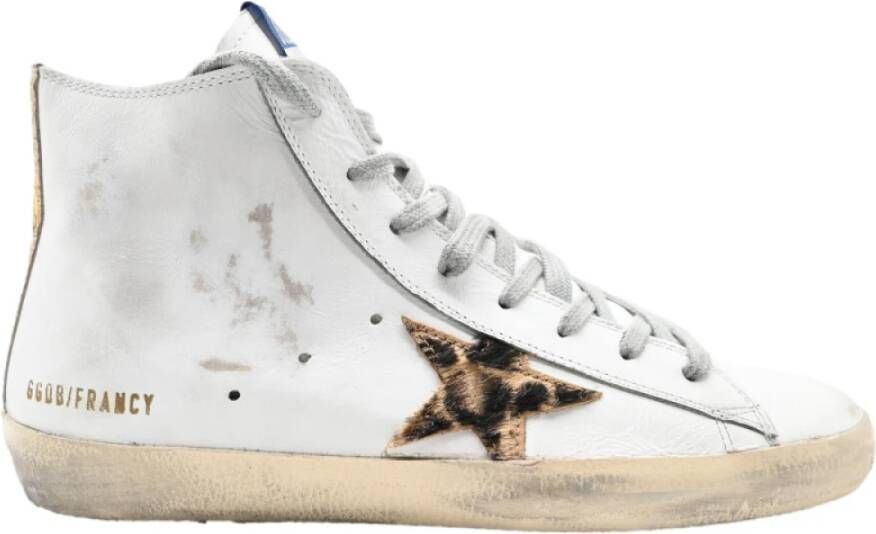 Golden Goose Wit-Luipaard Sneakers Francy Stijl White Dames