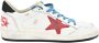 Golden Goose Wit Rood Rock Slang Ballstar Sneakers White Heren - Thumbnail 1