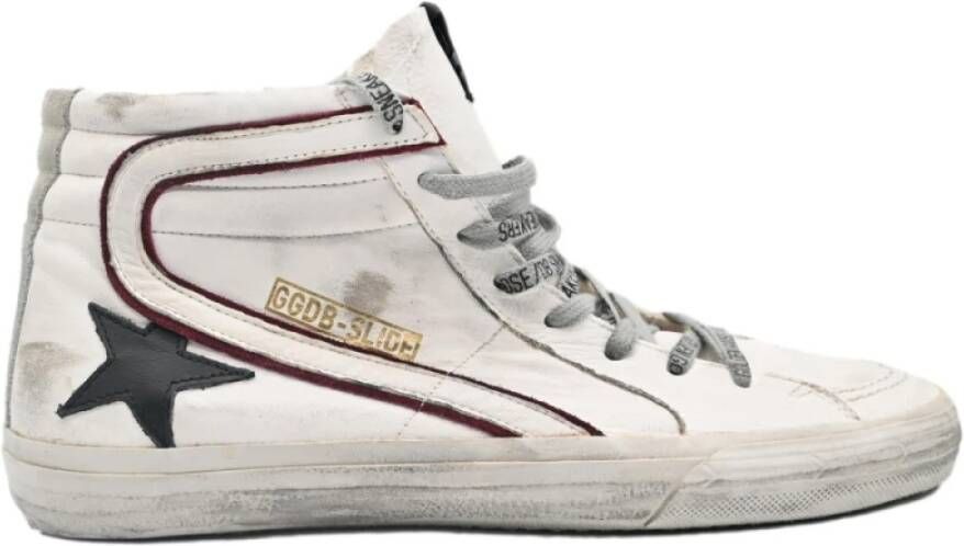 Golden Goose Wit Rood Slide Sneakers White Heren