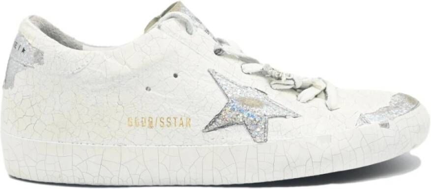 Golden Goose Wit Zilver Superstar Sneakers White Dames