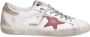 Golden Goose Wit Rood Goud Leren Sneakers Ronde Neus White Heren - Thumbnail 1