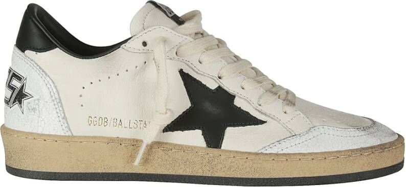 Golden Goose Zwarte Ball-Star Sneakers met Witte Ster White Dames