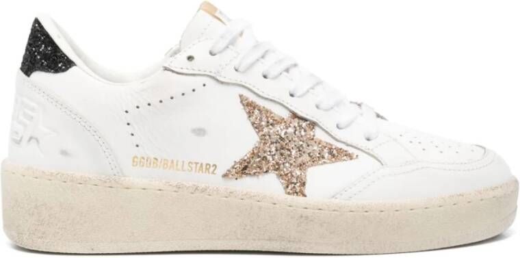 Golden Goose Witte Veterschoenen met Gevulkaniseerde Zool Multicolor Dames