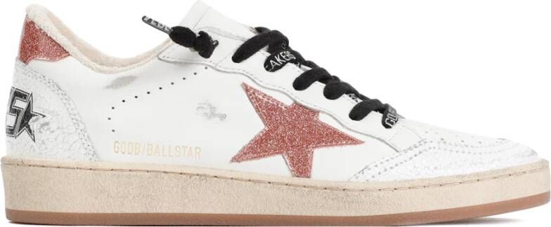 Golden Goose Witte Ballstar Leren Sneakers White Dames