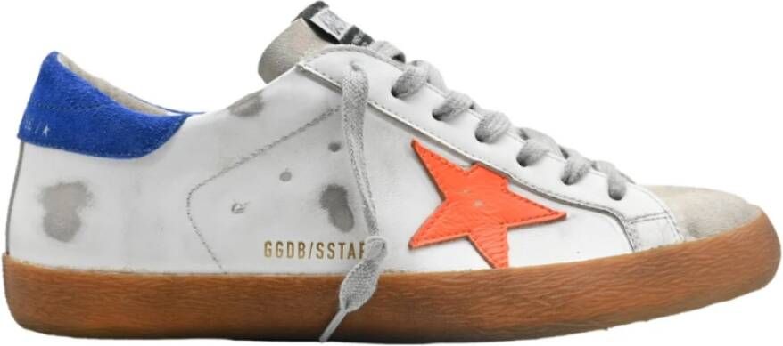 Golden Goose Witte Bruine Superstar Sneakers White Heren