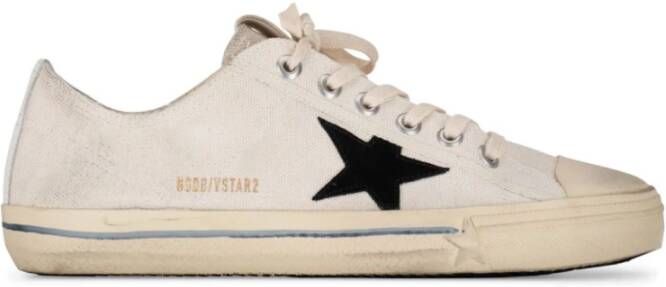 Golden Goose Witte Canvas Sneakers White Heren