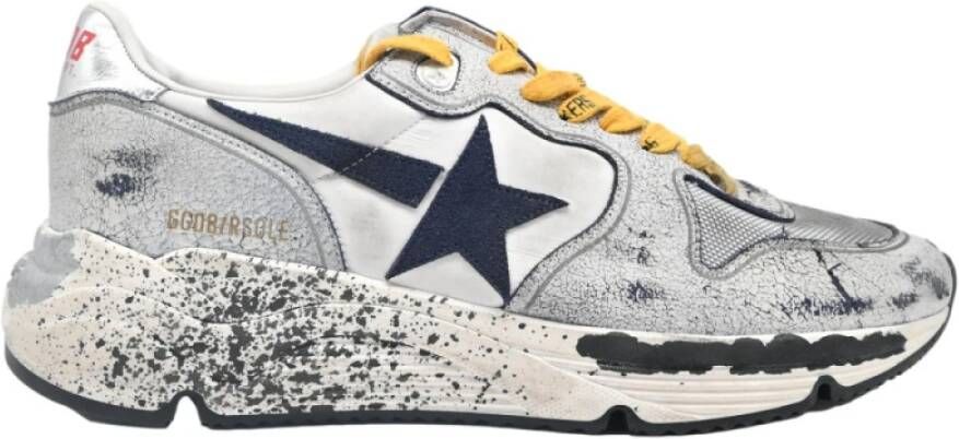 Golden Goose Witte Cement en Navy Star Sneakers Multicolor Heren