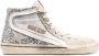 Golden Goose Witte Glitter Hoge Top Sneakers Beige Heren - Thumbnail 1