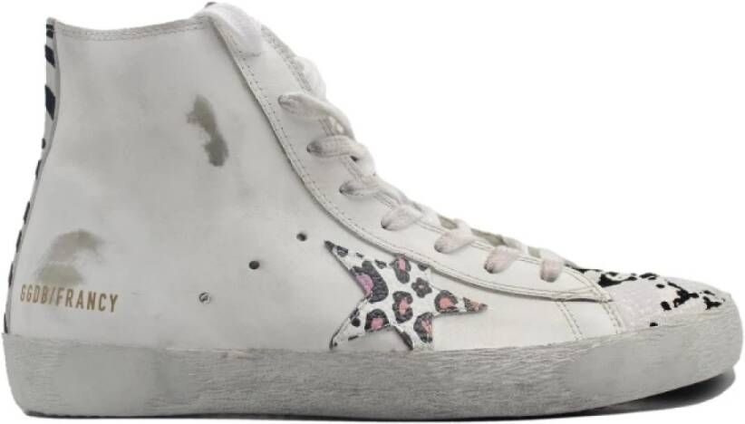 Golden Goose Witte Grijze Leo Pyton Sneakers Multicolor Heren