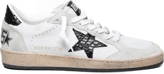 Golden Goose Witte Grijze Sneakers met Ster Logo Multicolor Heren