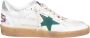 Golden Goose Witte Groene Leren Sneakers met Suède Ster White Heren - Thumbnail 1