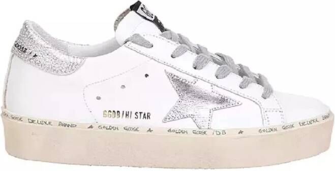 Golden Goose Witte Hi Star Sneakers met Metalen Ster White Dames