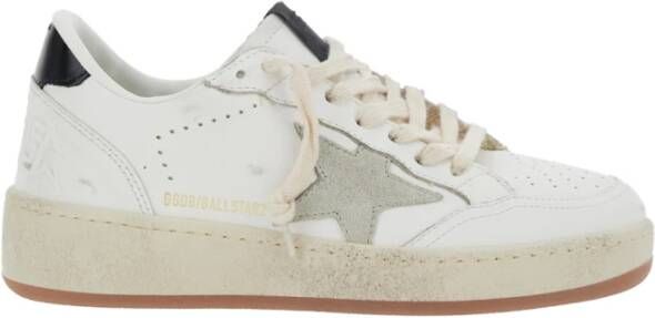 Golden Goose Witte Leren Sneakers met Vernietigend Effect White