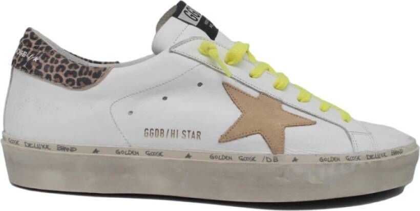 Golden Goose Witte Leo Sneakers Authenticiteitskaart White Heren