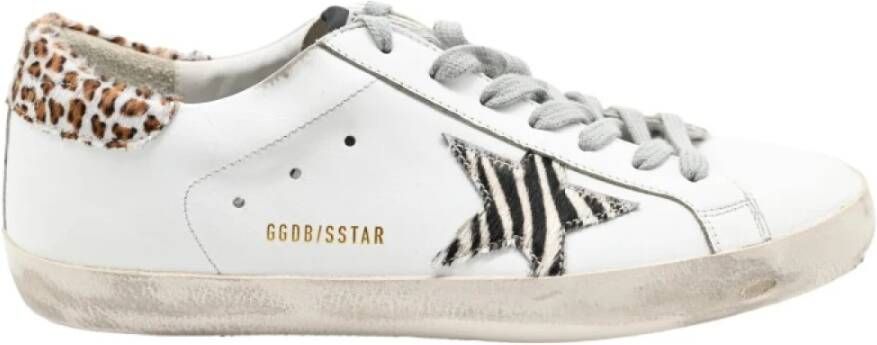 Golden Goose Witte Leo Sneakers Stijlvolle Moderne Man Multicolor Heren