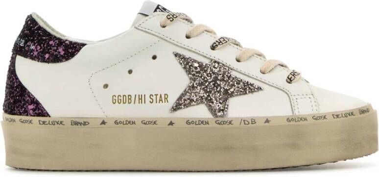 Golden Goose Witte Leren Hi Star Sneakers Multicolor Dames